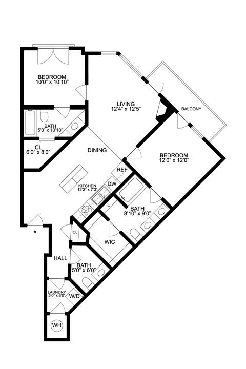 bedroom floorplan